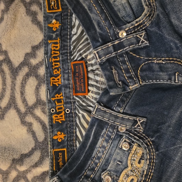 Rock Revival Sapphire Women's Light Blue Boot Cut Jeans 23 31" Inseam - Picture 2 of 7